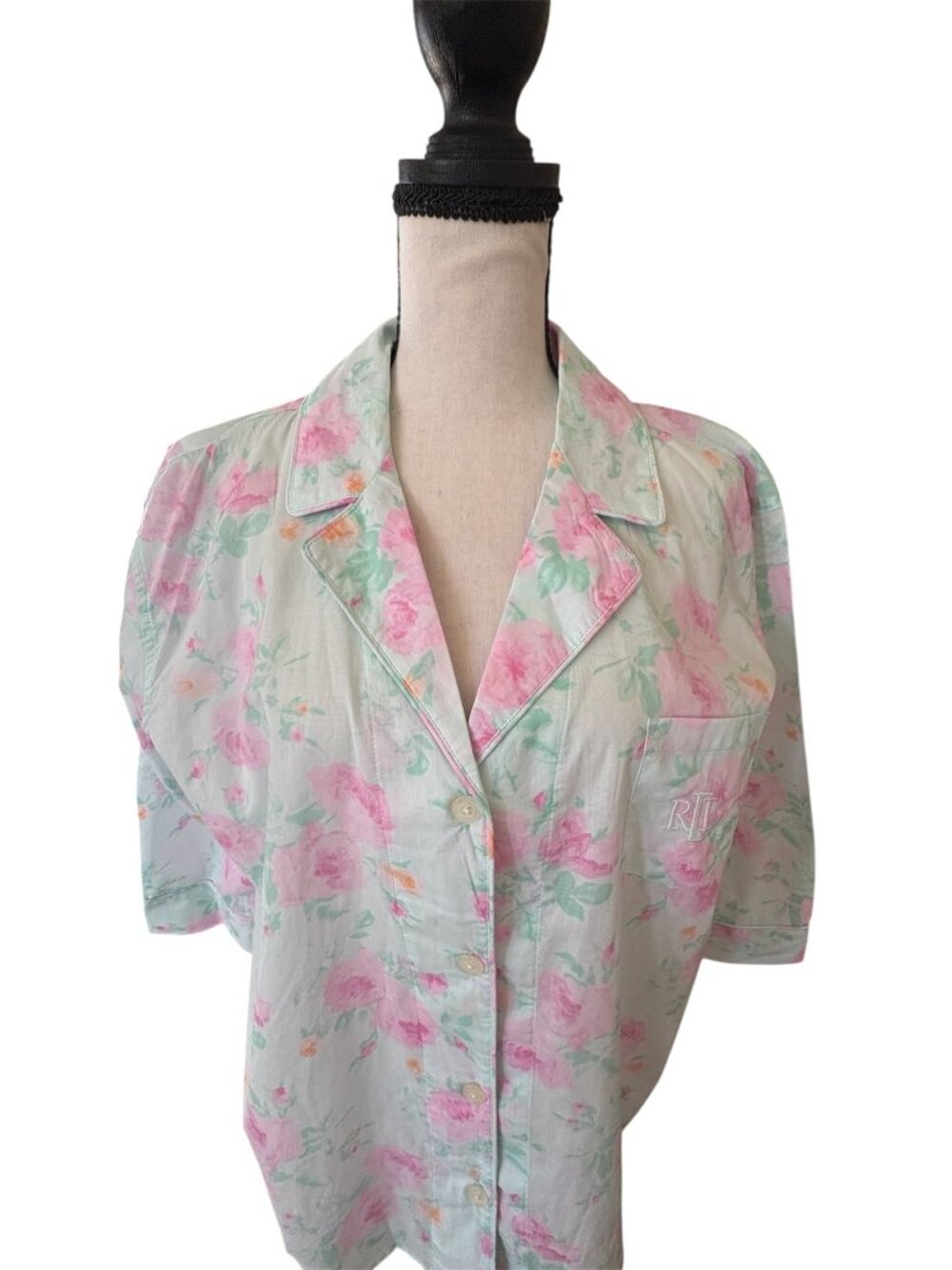 Ralph Lauren Women's Summer Floral Pajama Set 100% Cotton Brand New With Tags XL - Picture 3 of 7